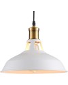 iDEGU Lot de 2 Suspension Luminaire Industrielle, 27CM Rétro Lustre Plafonnier en Métal E27 Éclairage de Plafond Vintage Lampe