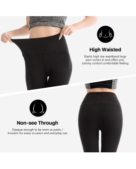 SINOPHANT Legging Femmes Pantalon de Sport, Jegging Taille Haute Femme Yoga Opaque Doux Grande Taille