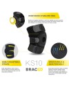 Bracoo KS10 Genouillère Rotulienne et Ligamentaire, Attelle de Genou avec Anneau Stabilisateur à Rotule Ouverte, Orthèse