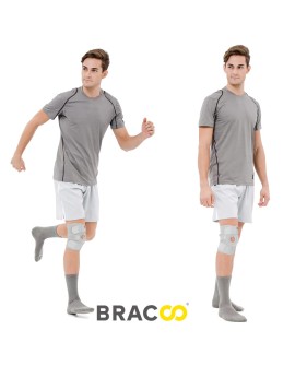 Bracoo KS10 Genouillère Rotulienne et Ligamentaire, Attelle de Genou avec Anneau Stabilisateur à Rotule Ouverte, Orthèse