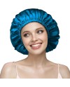 Umisleep Bonnet de Nuit en Soie 22 Momme - 100% Soie de mûrier - Double Bonnet en Soie pour Cheveux bouclés - Respirant et