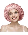 Umisleep Bonnet de Nuit en Soie 22 Momme - 100% Soie de mûrier - Double Bonnet en Soie pour Cheveux bouclés - Respirant et