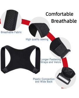 Correcteur de posture pour femmes et hommes, soutien dorsal supérieur réglable pour dos de posture - Soutien et soulagement de