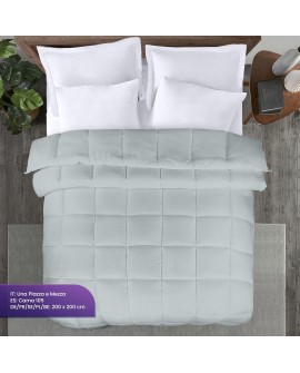 Utopia Bedding Couette 220x240 cm, Couette Chaud 370 GSM, pour lit 2 Personne, Couverture Blanc avec Onglets d'angle (Blanc)