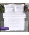 Utopia Bedding Couette 220x240 cm, Couette Chaud 370 GSM, pour lit 2 Personne, Couverture Blanc avec Onglets d'angle (Blanc)