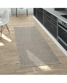 Paco Home Tapis Look Jute Indoor-Outdoor - Naturel & Noir, Robuste & Élégant, Idéal pour Terrasse & Salon, Dimension:160x230 cm,