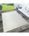 Paco Home Tapis Look Jute Indoor-Outdoor - Naturel & Noir, Robuste & Élégant, Idéal pour Terrasse & Salon, Dimension:160x230 cm,