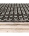 Paco Home Tapis Look Jute Indoor-Outdoor - Naturel & Noir, Robuste & Élégant, Idéal pour Terrasse & Salon, Dimension:160x230 cm,