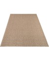 Paco Home Tapis Look Jute Indoor-Outdoor - Naturel & Noir, Robuste & Élégant, Idéal pour Terrasse & Salon, Dimension:160x230 cm,