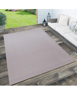 Paco Home Tapis Look Jute Indoor-Outdoor - Naturel & Noir, Robuste & Élégant, Idéal pour Terrasse & Salon, Dimension:160x230 cm,