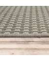 Paco Home Tapis Look Jute Indoor-Outdoor - Naturel & Noir, Robuste & Élégant, Idéal pour Terrasse & Salon, Dimension:160x230 cm,