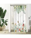 Rideau Douche Eucalyptus, Uiiooazy Rideau de Douche Feuilles Vert Plante Motif Rideau de Baignoire Anti Moisissure Imperméable