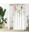 Rideau Douche Eucalyptus, Uiiooazy Rideau de Douche Feuilles Vert Plante Motif Rideau de Baignoire Anti Moisissure Imperméable