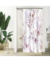 Rideau Douche Eucalyptus, Uiiooazy Rideau de Douche Feuilles Vert Plante Motif Rideau de Baignoire Anti Moisissure Imperméable