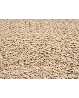 the carpet Kansas - Tapis d'extérieur Robuste au Look Naturel de Jute, résistant aux intempéries, Convient pour la terrasse et