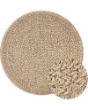 the carpet Kansas - Tapis d'extérieur Robuste au Look Naturel de Jute, résistant aux intempéries, Convient pour la terrasse et