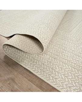 the carpet Kansas - Tapis d'extérieur Robuste au Look Naturel de Jute, résistant aux intempéries, Convient pour la terrasse et