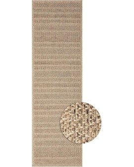 the carpet Kansas - Tapis d'extérieur Robuste au Look Naturel de Jute, résistant aux intempéries, Convient pour la terrasse et