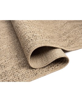 the carpet Kansas - Tapis d'extérieur Robuste au Look Naturel de Jute, résistant aux intempéries, Convient pour la terrasse et