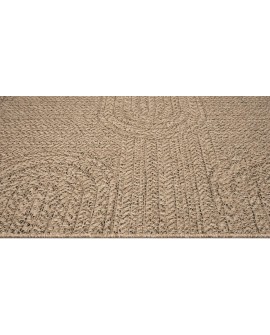 the carpet Kansas - Tapis d'extérieur Robuste au Look Naturel de Jute, résistant aux intempéries, Convient pour la terrasse et