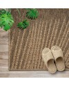 the carpet Kansas - Tapis d'extérieur Robuste au Look Naturel de Jute, résistant aux intempéries, Convient pour la terrasse et