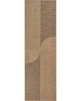 the carpet Kansas - Tapis d'extérieur Robuste au Look Naturel de Jute, résistant aux intempéries, Convient pour la terrasse et