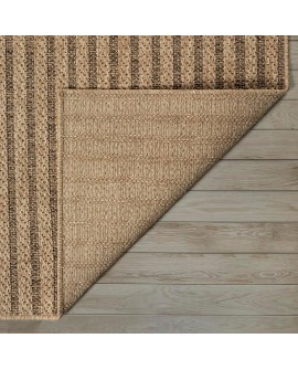 the carpet Kansas - Tapis d'extérieur Robuste au Look Naturel de Jute, résistant aux intempéries, Convient pour la terrasse et