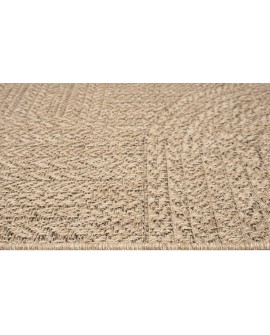 the carpet Kansas - Tapis d'extérieur Robuste au Look Naturel de Jute, résistant aux intempéries, Convient pour la terrasse et