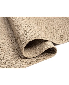 the carpet Kansas - Tapis d'extérieur Robuste au Look Naturel de Jute, résistant aux intempéries, Convient pour la terrasse et