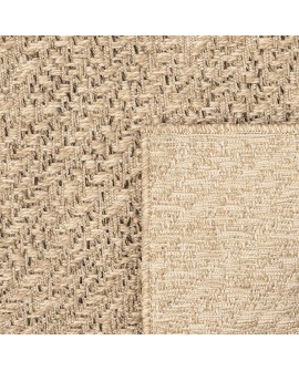 the carpet Kansas - Tapis d'extérieur Robuste au Look Naturel de Jute, résistant aux intempéries, Convient pour la terrasse et