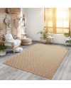 the carpet Kansas - Tapis d'extérieur Robuste au Look Naturel de Jute, résistant aux intempéries, Convient pour la terrasse et