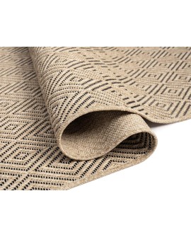 the carpet Kansas - Tapis d'extérieur Robuste au Look Naturel de Jute, résistant aux intempéries, Convient pour la terrasse et