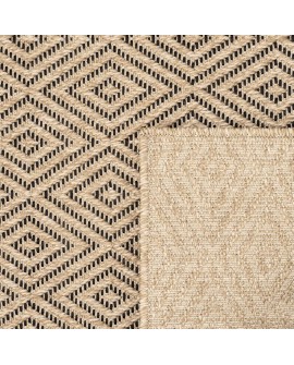 the carpet Kansas - Tapis d'extérieur Robuste au Look Naturel de Jute, résistant aux intempéries, Convient pour la terrasse et