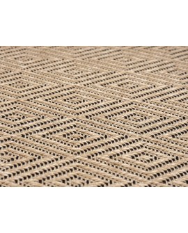 the carpet Kansas - Tapis d'extérieur Robuste au Look Naturel de Jute, résistant aux intempéries, Convient pour la terrasse et