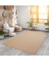 the carpet Kansas - Tapis d'extérieur Robuste au Look Naturel de Jute, résistant aux intempéries, Convient pour la terrasse et