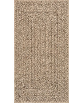 the carpet Kansas - Tapis d'extérieur Robuste au Look Naturel de Jute, résistant aux intempéries, Convient pour la terrasse et