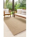 the carpet Kansas - Tapis d'extérieur Robuste au Look Naturel de Jute, résistant aux intempéries, Convient pour la terrasse et