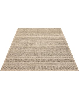 the carpet Kansas - Tapis d'extérieur Robuste au Look Naturel de Jute, résistant aux intempéries, Convient pour la terrasse et