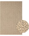 the carpet Kansas - Tapis d'extérieur Robuste au Look Naturel de Jute, résistant aux intempéries, Convient pour la terrasse et