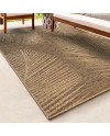 the carpet Kansas - Tapis d'extérieur Robuste au Look Naturel de Jute, résistant aux intempéries, Convient pour la terrasse et