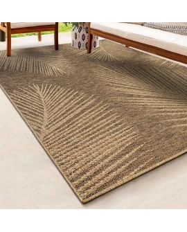 the carpet Kansas - Tapis d'extérieur Robuste au Look Naturel de Jute, résistant aux intempéries, Convient pour la terrasse et