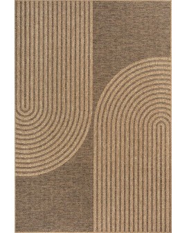 the carpet Kansas - Tapis d'extérieur Robuste au Look Naturel de Jute, résistant aux intempéries, Convient pour la terrasse et