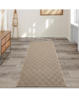 the carpet Kansas - Tapis d'extérieur Robuste au Look Naturel de Jute, résistant aux intempéries, Convient pour la terrasse et