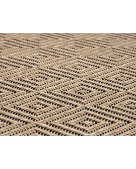 the carpet Kansas - Tapis d'extérieur Robuste au Look Naturel de Jute, résistant aux intempéries, Convient pour la terrasse et