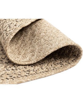 the carpet Kansas - Tapis d'extérieur Robuste au Look Naturel de Jute, résistant aux intempéries, Convient pour la terrasse et