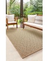 the carpet Kansas - Tapis d'extérieur Robuste au Look Naturel de Jute, résistant aux intempéries, Convient pour la terrasse et