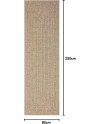 the carpet Kansas - Tapis d'extérieur Robuste au Look Naturel de Jute, résistant aux intempéries, Convient pour la terrasse et