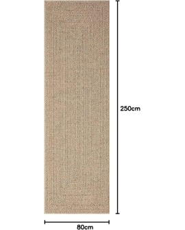 the carpet Kansas - Tapis d'extérieur Robuste au Look Naturel de Jute, résistant aux intempéries, Convient pour la terrasse et