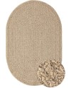 the carpet Kansas - Tapis d'extérieur Robuste au Look Naturel de Jute, résistant aux intempéries, Convient pour la terrasse et