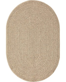 the carpet Kansas - Tapis d'extérieur Robuste au Look Naturel de Jute, résistant aux intempéries, Convient pour la terrasse et